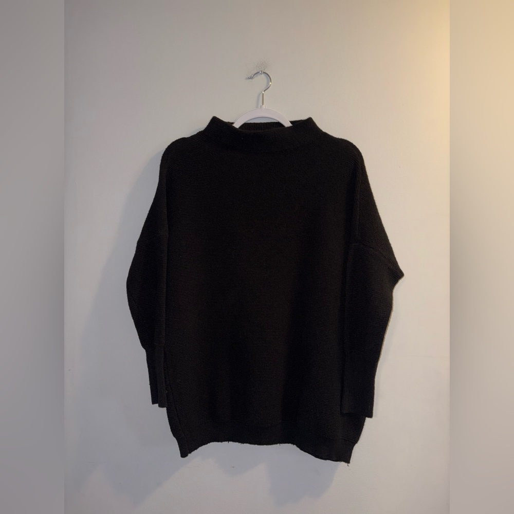 Devoted | Black Cowlneck Sweater